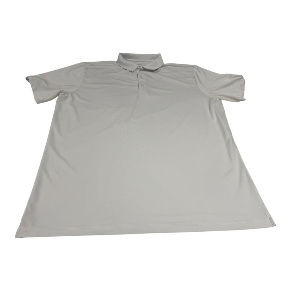 Mizzen+Main Men's White Polo Shirt XXL Trim Fit Golf Logo Short Sleeve